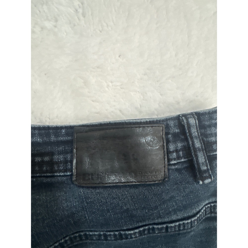 Buffalo David Bitton Mens Jeans 38x32 Straight Stretch Dark Denim Pants - Picture 6 of 6